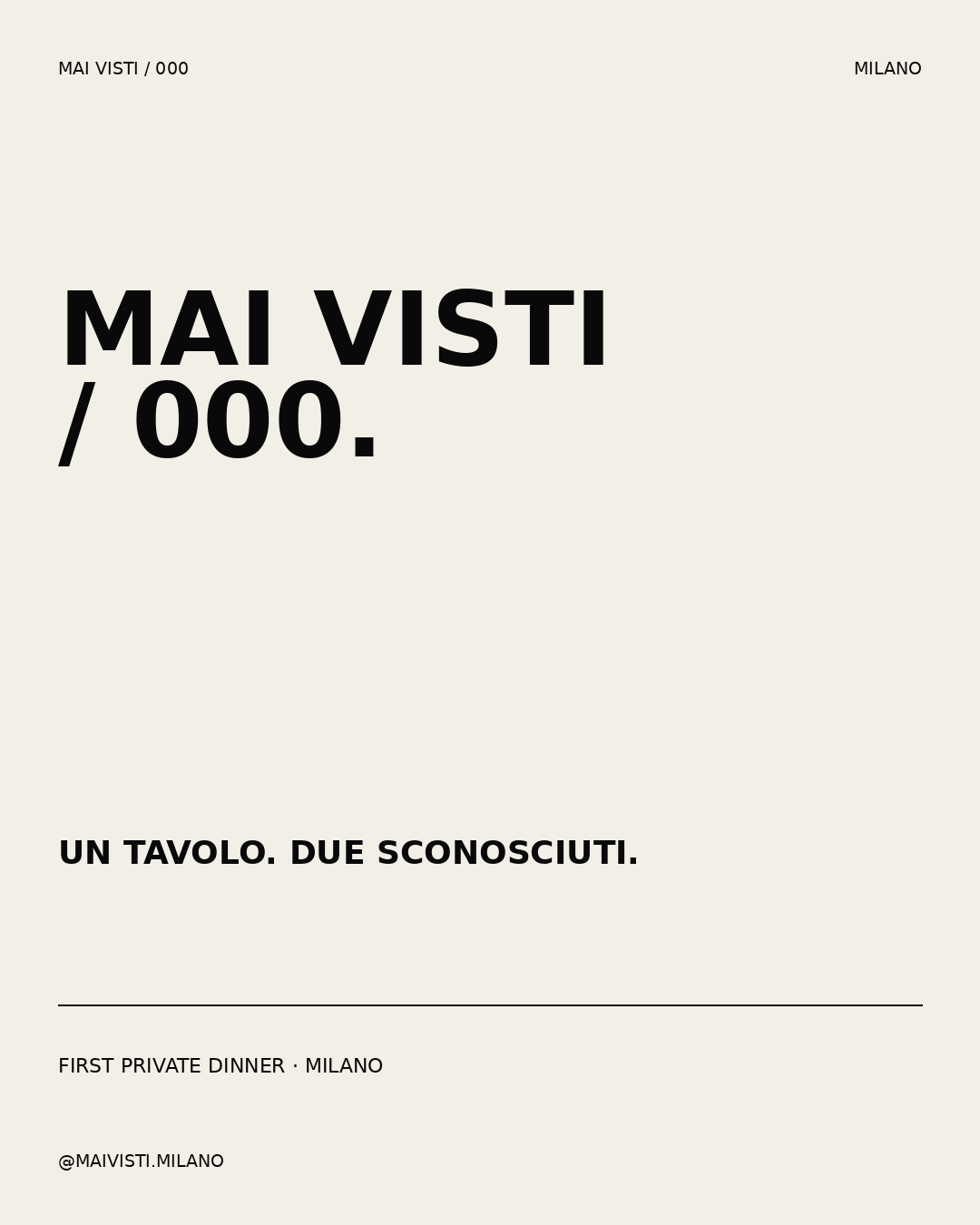 MAI VISTI post
